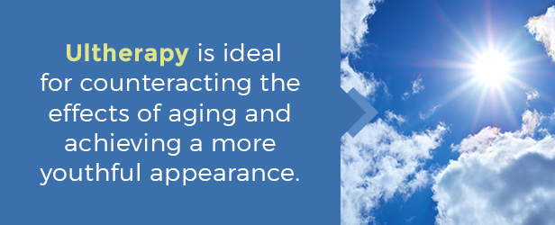 Clouds and the sun and explaining why Ultherapy is impactful