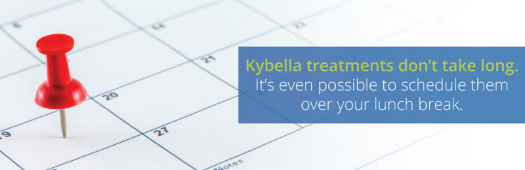Kybella treatments don't take long